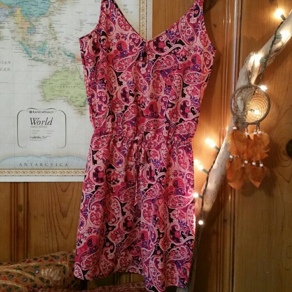 Bohemian pink summer dress