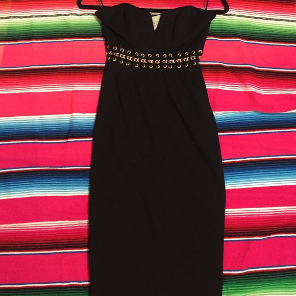 Dresses - Black dress with gold chain Dresses - Black dress with gold chain