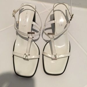 White Via Spiga Sandals