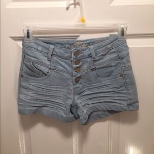 Size 3 high-waisted jean shorts