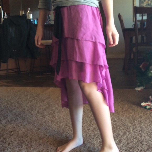 Lavender high low skirt for children