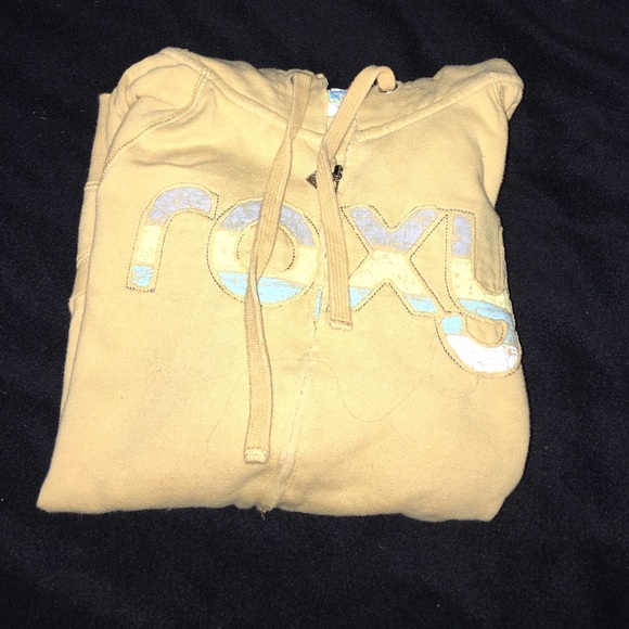 Roxy yellow zip up hoodie