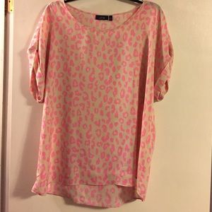 Pink and tan shirt