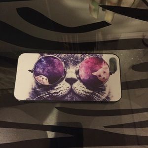 iPhone 5 psychedelic cat phone case