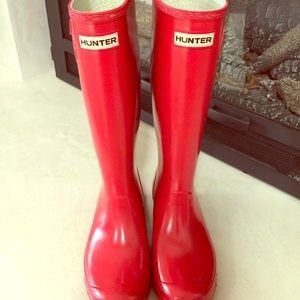 Red Hunter Boots