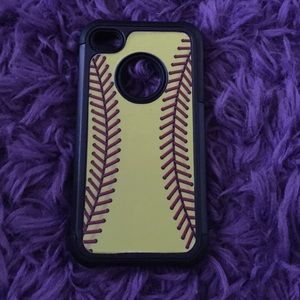 iPhone 4/4S Softball Case