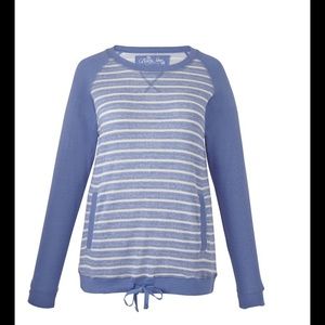 Stripe crew neck top
