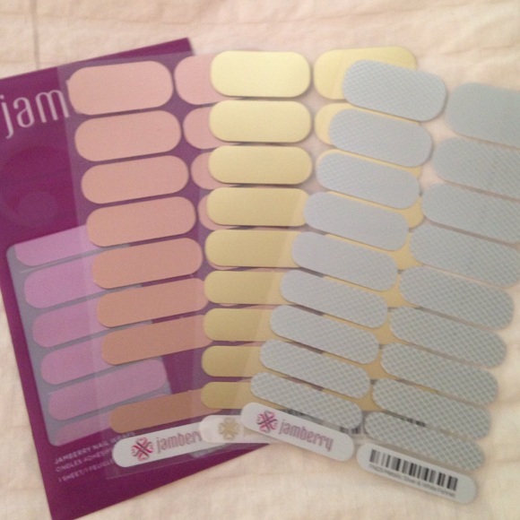 3 metallic JAMBERRY nail wraps!