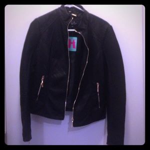 Black pleather awesome NEW jacket