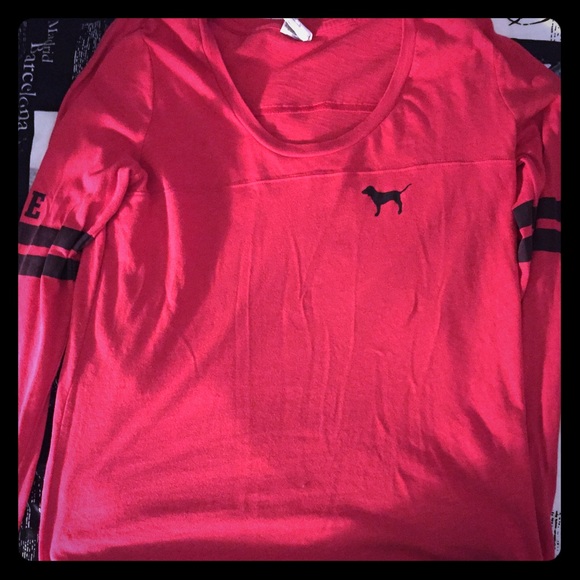 Red PINK Long sleeve shirt