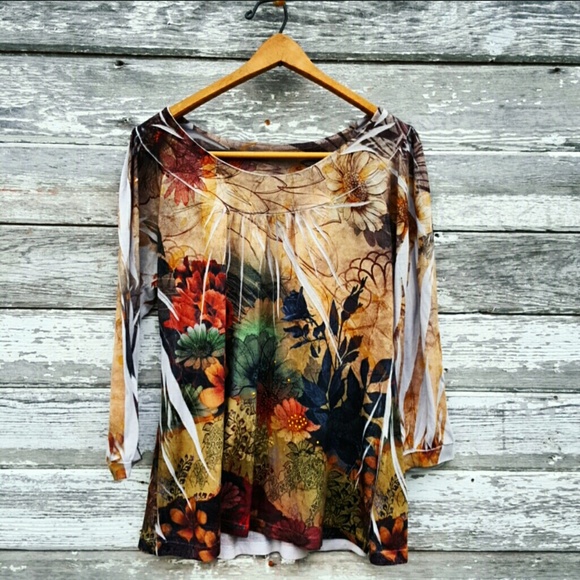 Embellished Floral Blouse