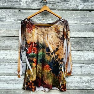 Embellished Floral Blouse
