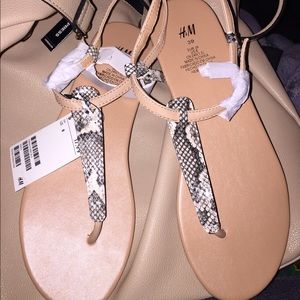 NWT! Snake Print Sandals