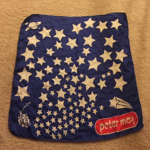 Vintage Peter Max Space Scarf