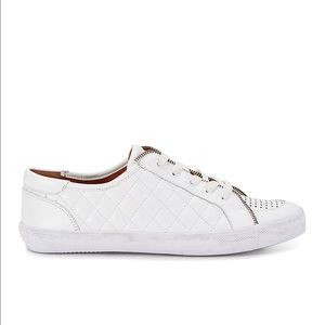 Rebecca Minkoff Sander Too • White Quilted Sneaker