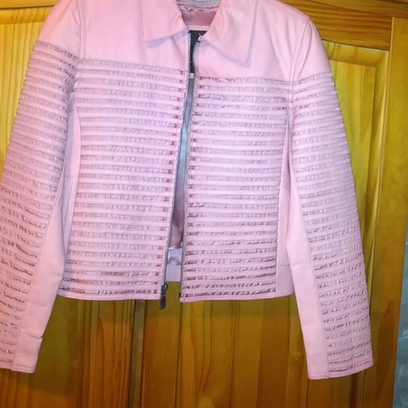 Pink Leather Jacket - Picture 1 of 4