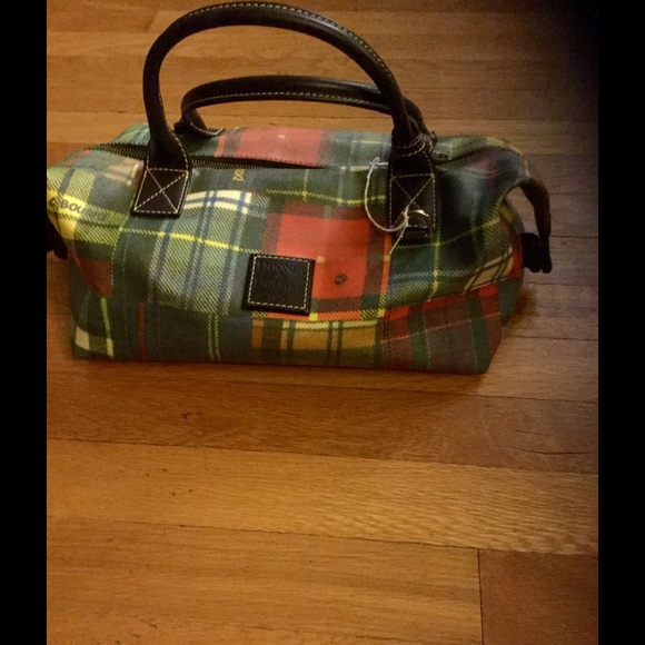 Authentic Dooney and Bourke Plaid hand bag
