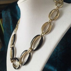Anne Klein Gold and Navy Blue and Necklace