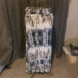 Tie dye Maxi skirt