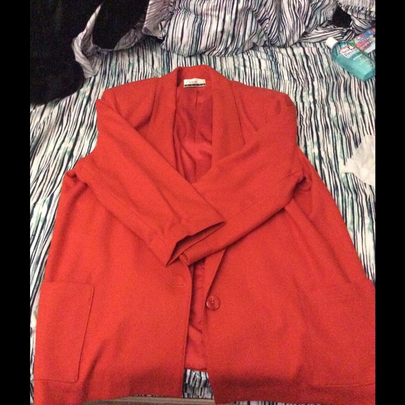 😍Vintage😍 Orange Blazer