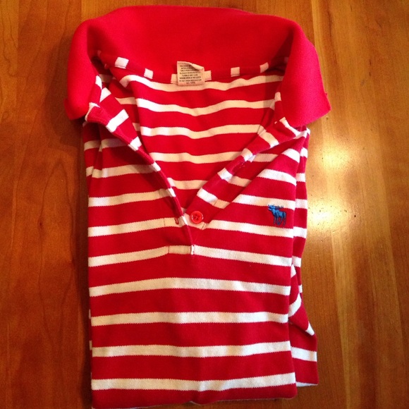 Abercrombie & Fitch Tops - Long sleeve striped Abercrombie polo.