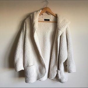 Tobi Shearling Luck Hooded Jacket