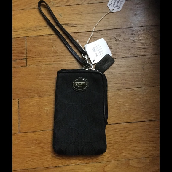 Authentic Coach Signature wristlet