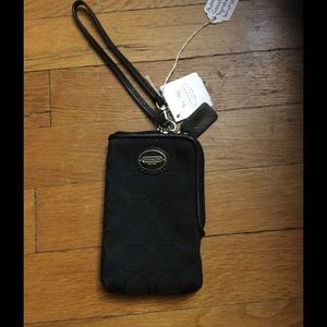 Authentic Coach Signature wristlet
