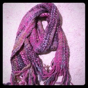 Gorgeous bulky woven winter scarf