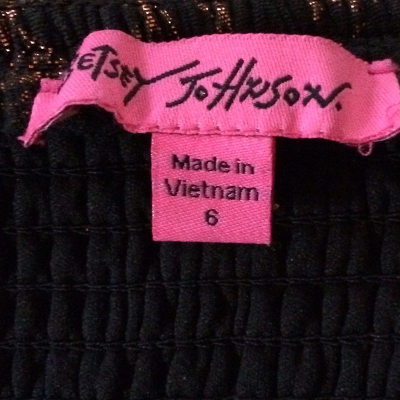 Betsey Johnson og Bronze + Black Strapless Dress - Picture 3 of 3