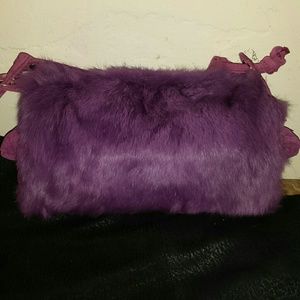 Furry Purple Purse
