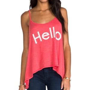 Wildfox Couture Hello Tank Wildfox Couture Hello Tank