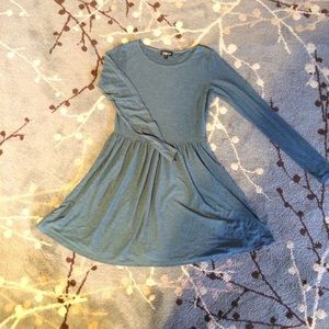 Sage Green Topshop UK Long Sleeve Dress