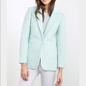 Forever 21 Classic Boucle Coat in Mint - S