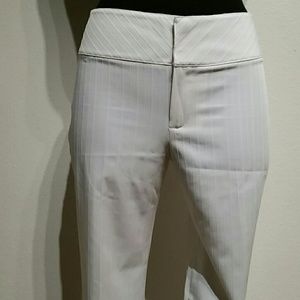 White pin striped pants