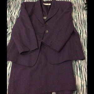 Purple Skirt Suit Set