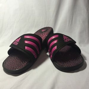 Adidas "Adidassage" Hot Pink Slides