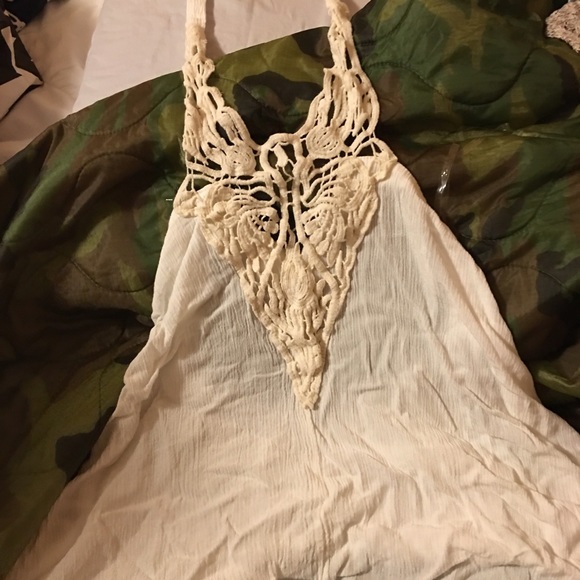 Tie behind neck tube top