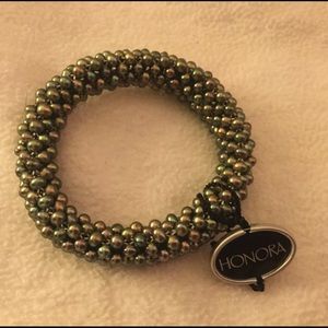 NWT Honora Stretch Gray Seed Pearl Bracelet
