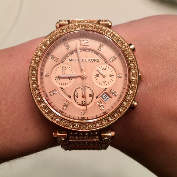 Rose gold Michael Kors watch