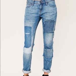 Free People Patchwork Denim