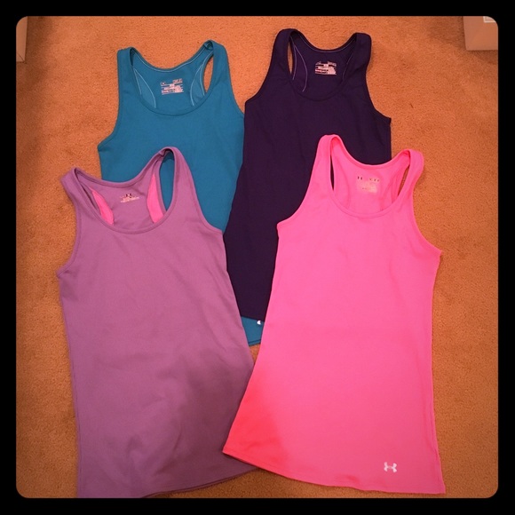 Under Armour Tops - SOLD Bundle of 4 Under Armour heatgear tanks