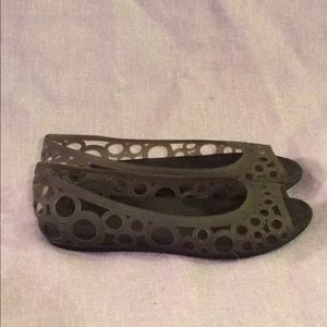 Crocs Adrina Gray Flats Slip on