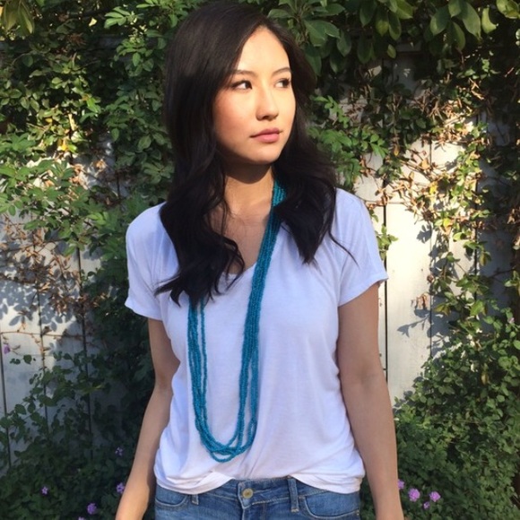 Jewelry - Long Blue Beaded Necklace Jewelry - Long Blue Beaded Necklace