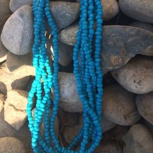 Jewelry - Long Blue Beaded Necklace Jewelry - Long Blue Beaded Necklace