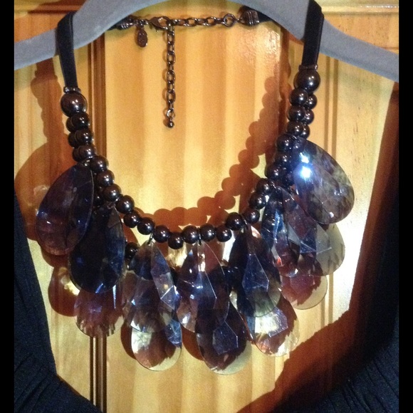 Black Statement Necklace by JOAN RIVERS 16" - 18"