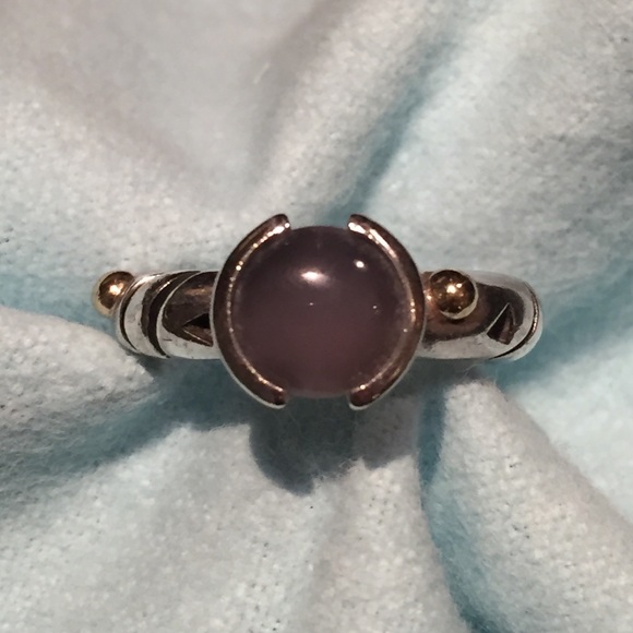 Sterling Silver John Atencio Moonstone Ring. - Picture 2 of 4