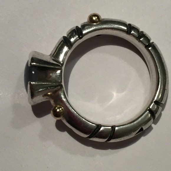 Sterling Silver John Atencio Moonstone Ring. - Picture 3 of 4