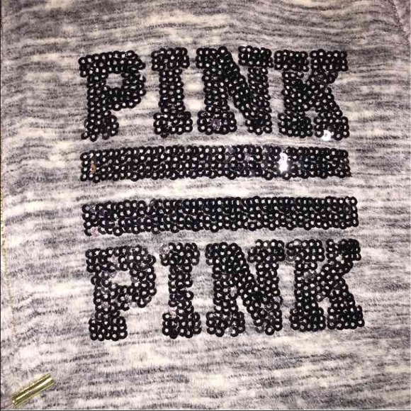 PINK Velour Limited Edition Bling Zip - Picture 3 of 4