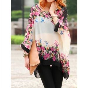 Chiffon floral top